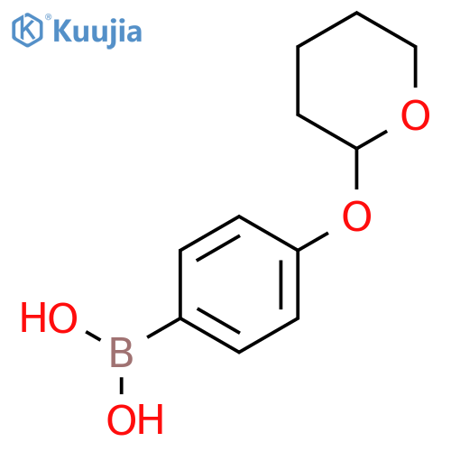 4-(Tetrahydro-2H-pyran-2-yl)oxyphenylboronic Acid structure