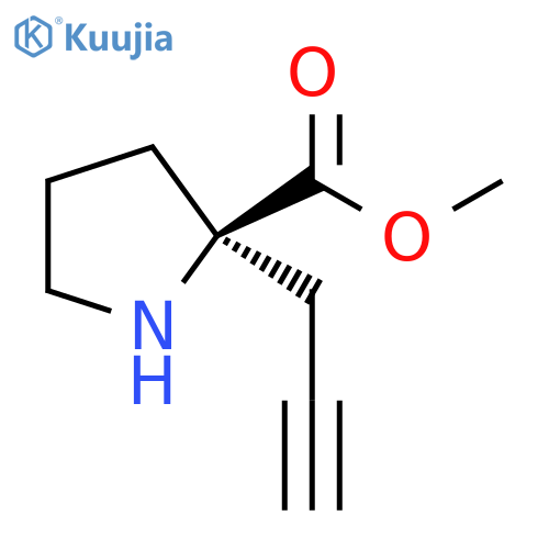Proline, 2-(2-propyn-1-yl)-, methyl ester structure