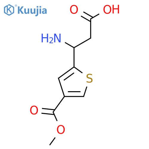 3-Amino-3-[4-(methoxycarbonyl)thiophen-2-yl]propanoic acid structure