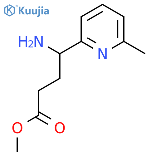 Methyl 4-amino-4-(6-methylpyridin-2-yl)butanoate structure