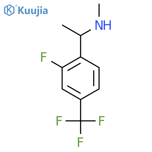 1-[2-Fluoro-4-(trifluoromethyl)phenyl]-N-methylethanamine structure