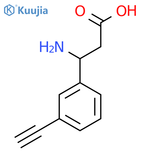 3-Amino-3-(3-ethynylphenyl)propanoic acid structure