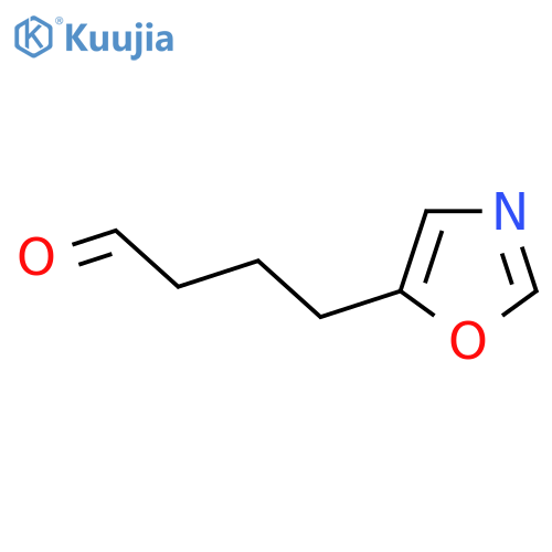 4-(1,3-Oxazol-5-yl)butanal structure