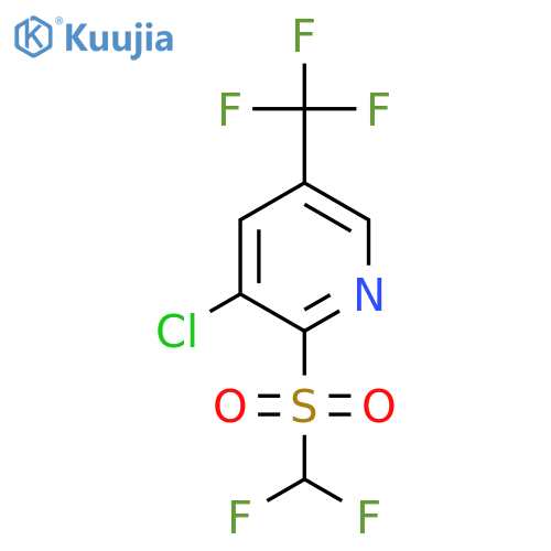 3-Chloro-2-((difluoromethyl)sulfonyl)-5-(trifluoromethyl)pyridine structure