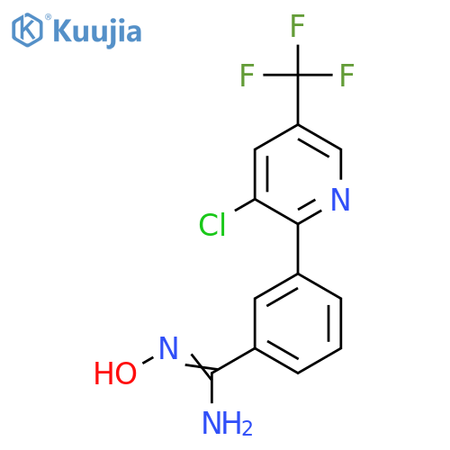 3-[3-Chloro-5-(trifluoromethyl)pyridin-2-yl]-N'-hydroxybenzenecarboximidamide structure