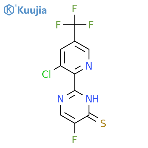 2-(3-Chloro-5-(trifluoromethyl)pyridin-2-yl)-5-fluoropyrimidine-4(3H)-thione structure