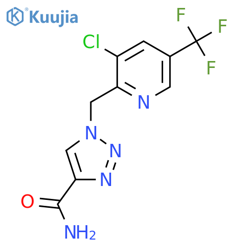 1-((3-Chloro-5-(trifluoromethyl)pyridin-2-yl)methyl)-1H-1,2,3-triazole-4-carboxamide structure