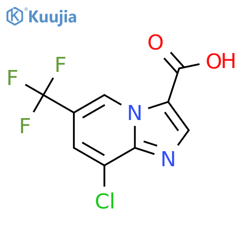 8-Chloro-6-(trifluoromethyl)imidazo[1,2-a]pyridine-3-carboxylic acid structure