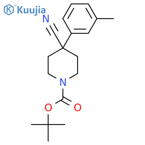 1-Boc-4-cyano-4-(3-methylphenyl)-piperidine structure