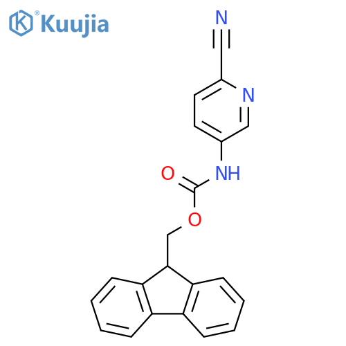Carbamic acid, N-(6-cyano-3-pyridinyl)-, 9H-fluoren-9-ylmethyl ester structure