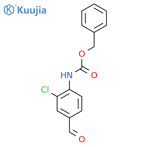 benzyl N-(2-chloro-4-formylphenyl)carbamate structure