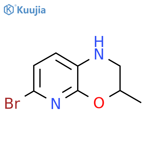 6-Bromo-3-methyl-2,3-dihydro-1H-pyrido[2,3-b][1,4]oxazine structure