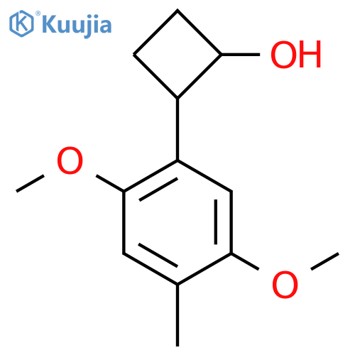 2-(2,5-Dimethoxy-4-methylphenyl)cyclobutanol structure