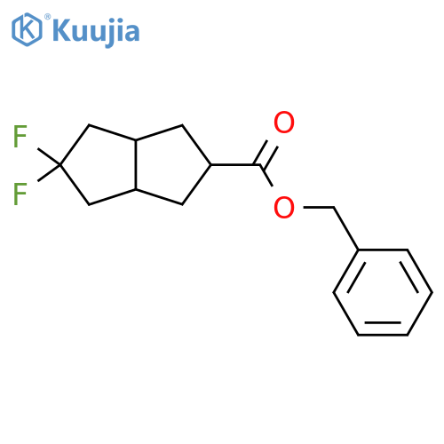 Benzyl 5,5-difluorooctahydropentalene-2-carboxylate structure