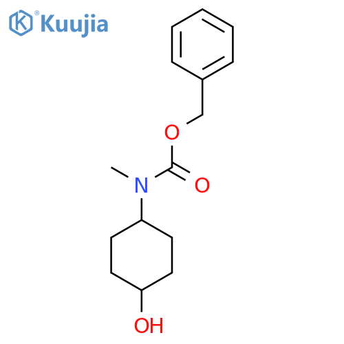 Benzyl 4-hydroxycyclohexyl-(N-methyl)carbamate structure