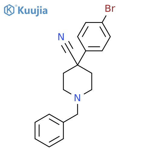 1-Benzyl-4-(4-bromophenyl)piperidine-4-carbonitrile structure