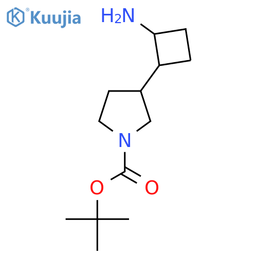 Tert-butyl 3-(2-aminocyclobutyl)pyrrolidine-1-carboxylate structure