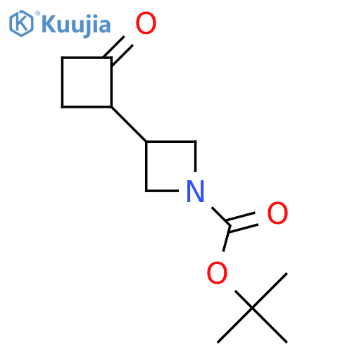 Tert-butyl 3-(2-oxocyclobutyl)azetidine-1-carboxylate structure