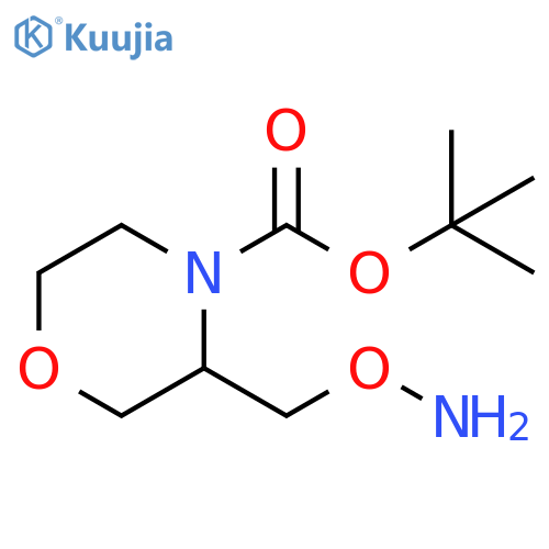 tert-butyl 3-[(aminooxy)methyl]morpholine-4-carboxylate structure