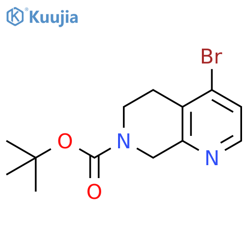 1,7-Naphthyridine-7(6H)-carboxylic acid, 4-bromo-5,8-dihydro-, 1,1-dimethylethyl ester structure