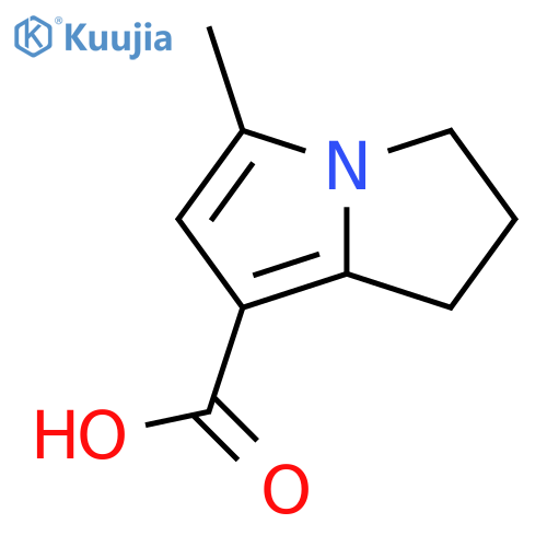 5-methyl-2,3-dihydro-1H-pyrrolizine-7-carboxylic acid structure