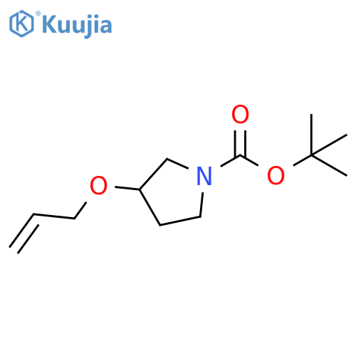 1-Pyrrolidinecarboxylic acid, 3-(2-propen-1-yloxy)-, 1,1-dimethylethyl ester structure