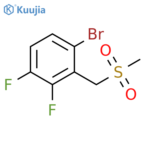 Benzene, 1-bromo-3,4-difluoro-2-[(methylsulfonyl)methyl]- structure