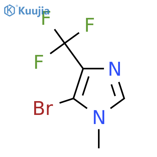 5-Bromo-1-methyl-4-(trifluoromethyl)-1H-imidazole structure