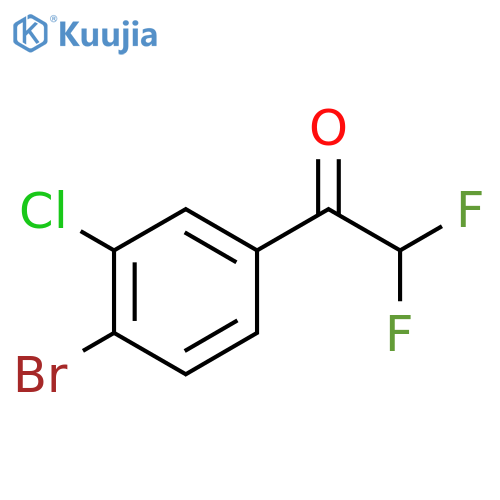 1-(4-bromo-3-chlorophenyl)-2,2-difluoroethanone structure