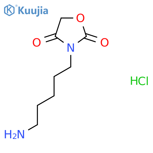3-(5-Aminopentyl)oxazolidine-2,4-dione hydrochloride structure
