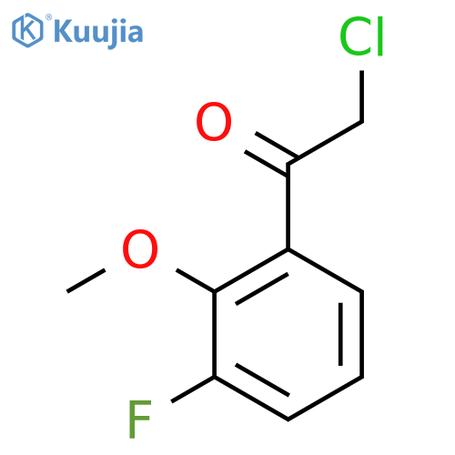 2-Chloro-1-(3-fluoro-2-methoxyphenyl)ethan-1-one structure