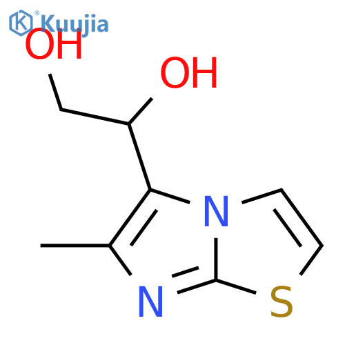 1-{6-Methylimidazo[2,1-b][1,3]thiazol-5-yl}ethane-1,2-diol structure
