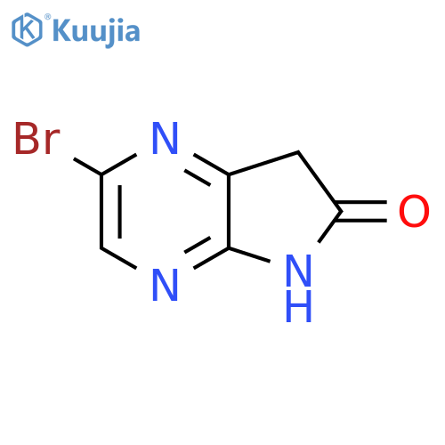 2-Bromo-5H,6H,7H-pyrrolo[2,3-b]pyrazin-6-one structure