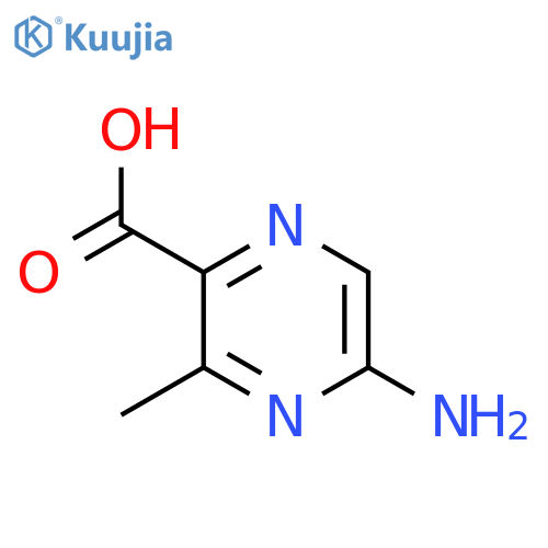 5-Amino-3-methylpyrazine-2-carboxylic acid structure