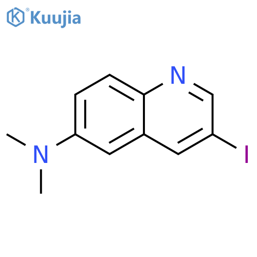 6-Quinolinamine, 3-iodo-N,N-dimethyl- structure