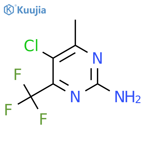 5-Chloro-4-methyl-6-(trifluoromethyl)pyrimidin-2-amine structure