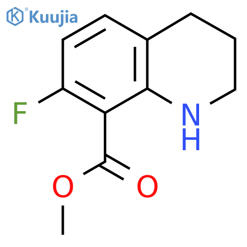Methyl 7-fluoro-1,2,3,4-tetrahydroquinoline-8-carboxylate structure