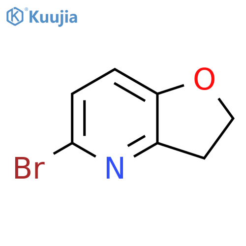 Furo[3,2-b]pyridine, 5-bromo-2,3-dihydro- structure