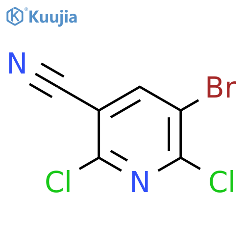 5-bromo-2,6-dichloro-pyridine-3-carbonitrile structure