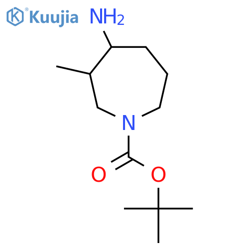 Tert-Butyl 4-amino-3-methylazepane-1-carboxylate structure