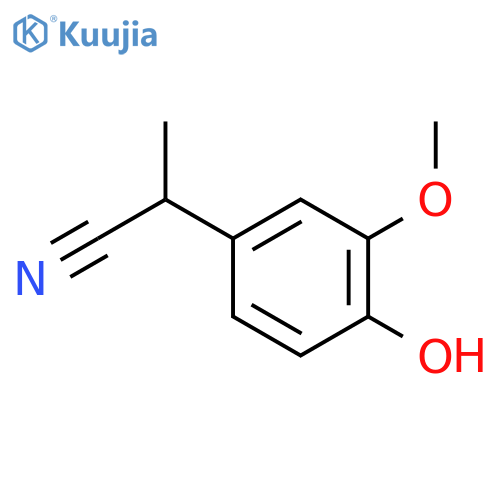 2-(4-Hydroxy-3-methoxyphenyl)propanenitrile structure