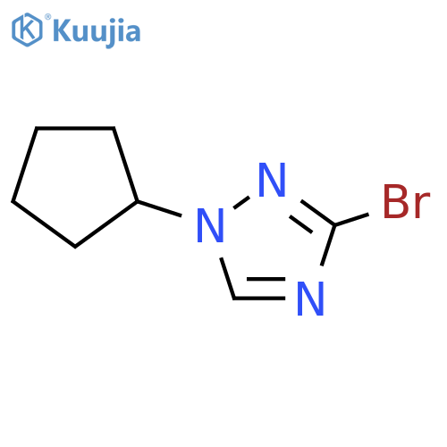 3-Bromo-1-cyclopentyl-1H-[1,2,4]triazole structure