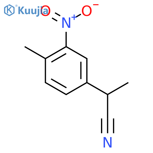 2-(4-Methyl-3-nitrophenyl)propanenitrile structure