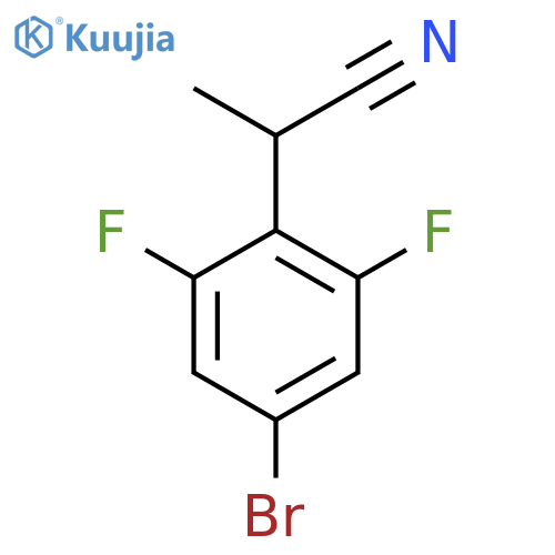 2-(4-Bromo-2,6-difluorophenyl)propanenitrile structure