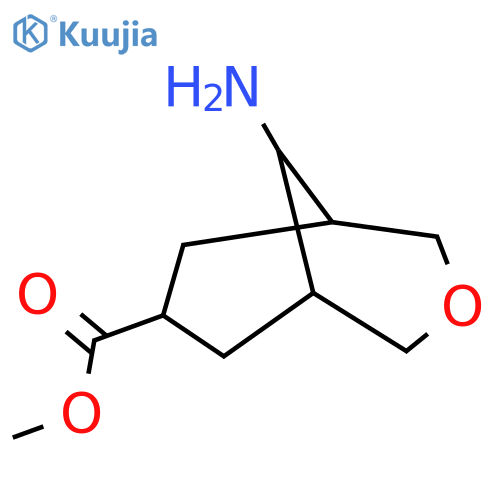 Methyl 9-amino-3-oxabicyclo[3.3.1]nonane-7-carboxylate structure