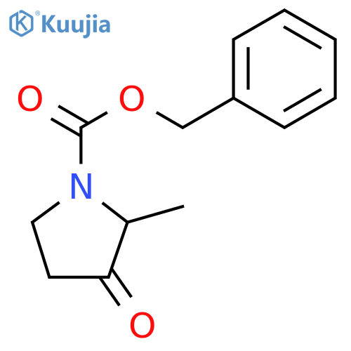 2-Methyl-3-oxo-pyrrolidine-1-carboxylic acid benzyl ester structure