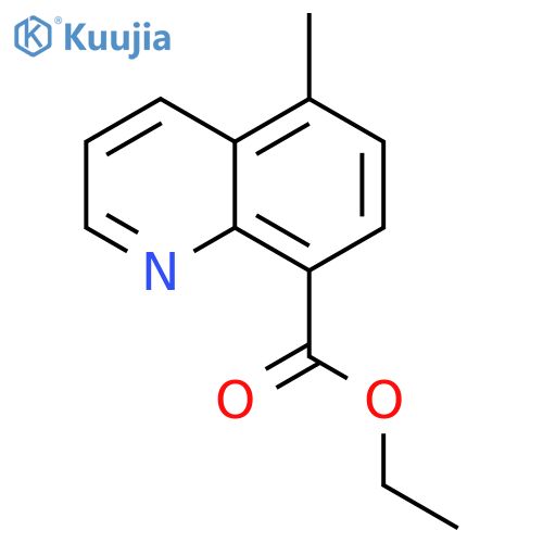 8-Quinolinecarboxylic acid, 5-methyl-, ethyl ester structure