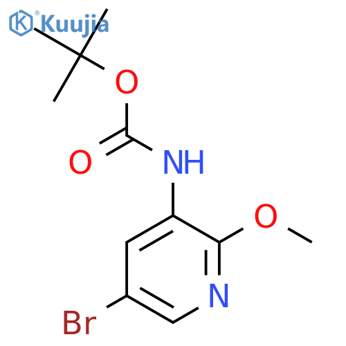 2-Methyl-2-propanyl (5-bromo-2-methoxy-3-pyridinyl)carbamate structure
