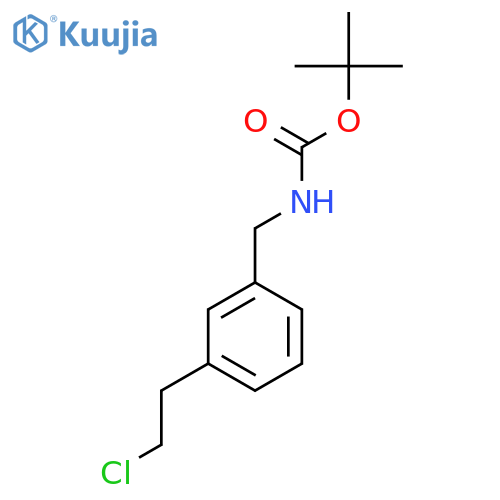 Tert-Butyl 3-(2-chloroethyl)benzylcarbamate structure