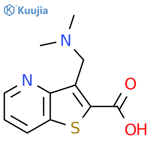 3-[(Dimethylamino)methyl]thieno[3,2-b]pyridine-2-carboxylic acid structure